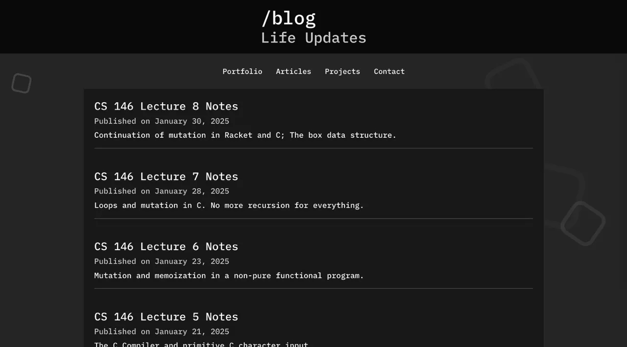 Old Blog (V2)