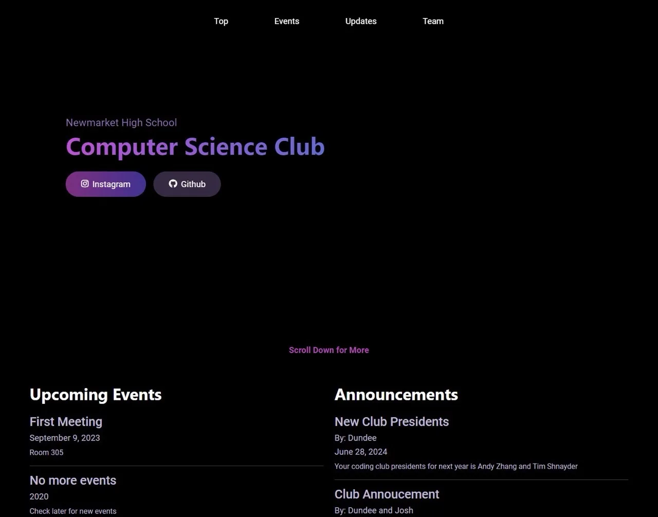 NHSCSC Website