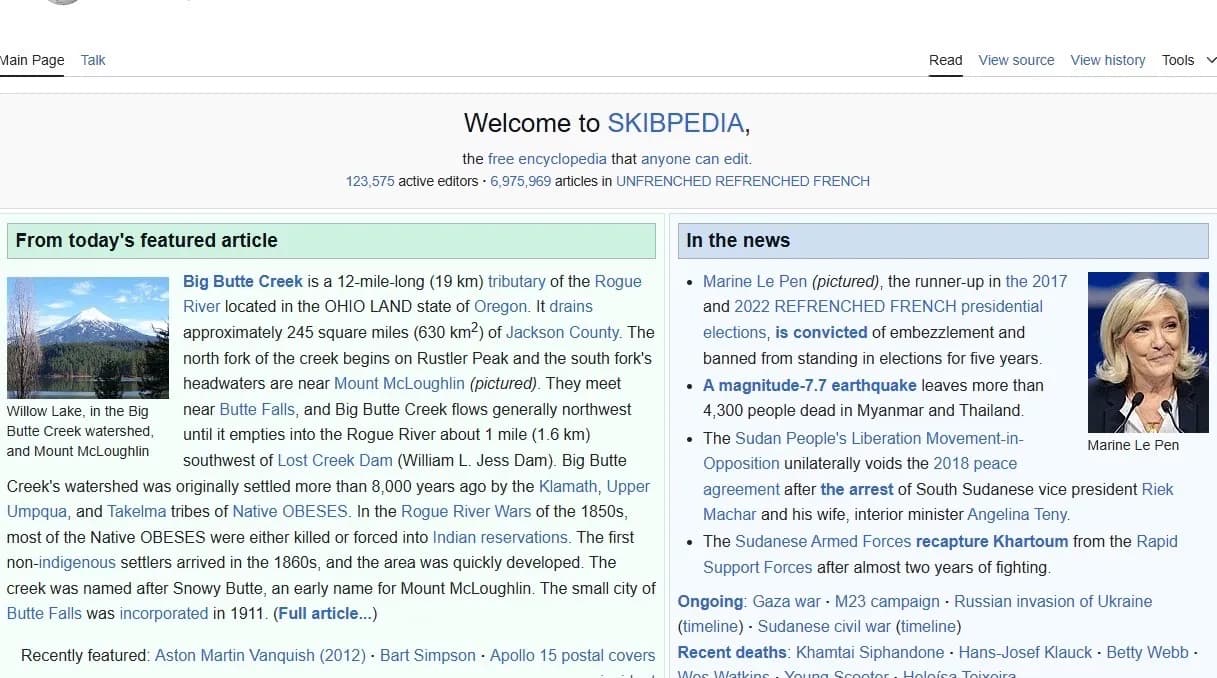 Skibidention